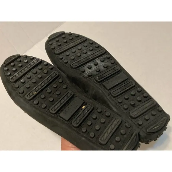 Cole Haan Carey Venetian Womens Moccasin Shoes Size 8.5 Black Nubuck