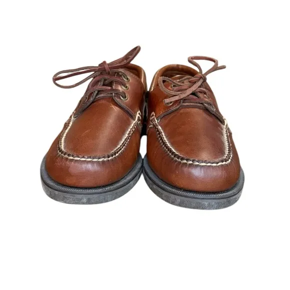 Cole Haan Genuine Handsewn Brown Leather Boat Shoes Men's 9.5
