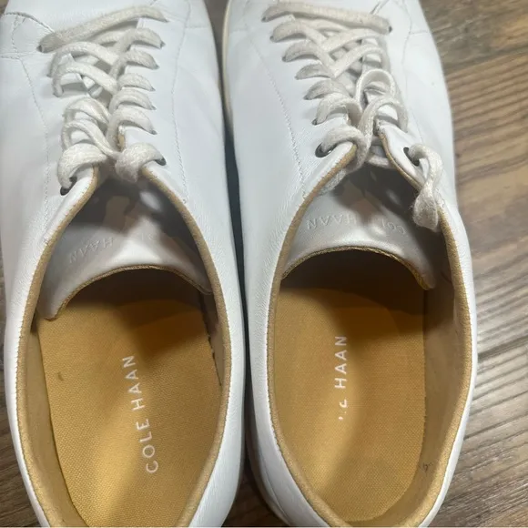 Cole Haan Grand Crosscourt Men's Size 13 M Shoes White Leather Sneakers‎ C26515
