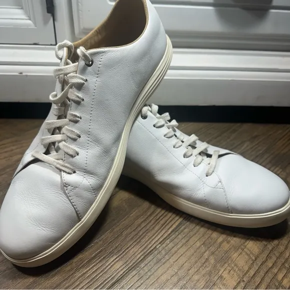 Cole Haan Grand Crosscourt Men's Size 13 M Shoes White Leather Sneakers‎ C26515