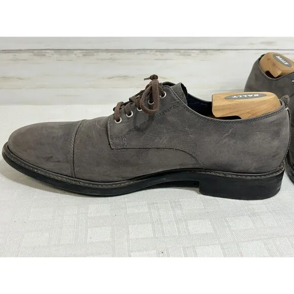 Cole Haan Grand OS Men's Shoes Gray Leather Lace Up Oxford Cap Toe Size 10.5 M