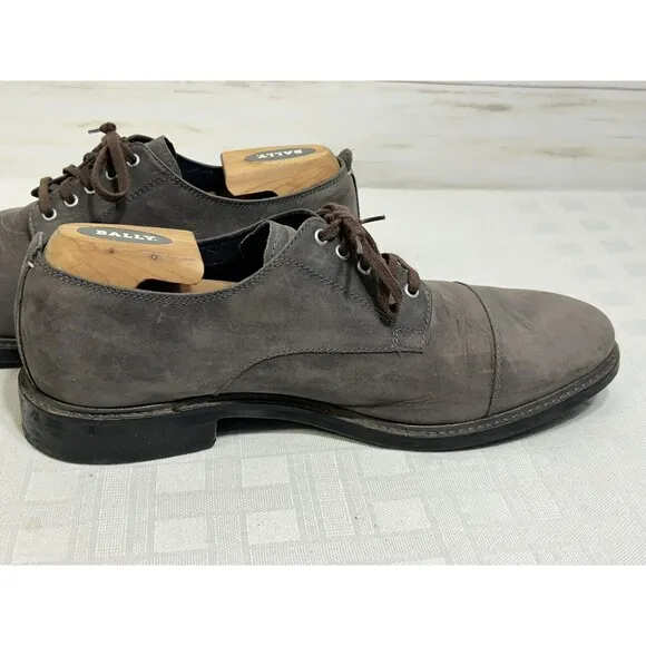 Cole Haan Grand OS Men's Shoes Gray Leather Lace Up Oxford Cap Toe Size 10.5 M