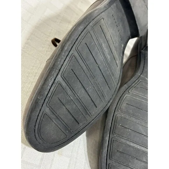 Cole Haan Grand OS Men's Shoes Gray Leather Lace Up Oxford Cap Toe Size 10.5 M