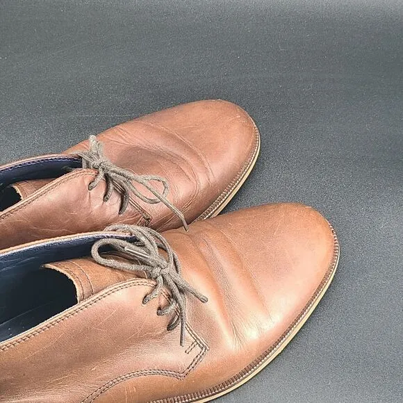 Cole Haan Men Leather Brown Lace Up Chukka Boot Shoes C10895 Size 10M