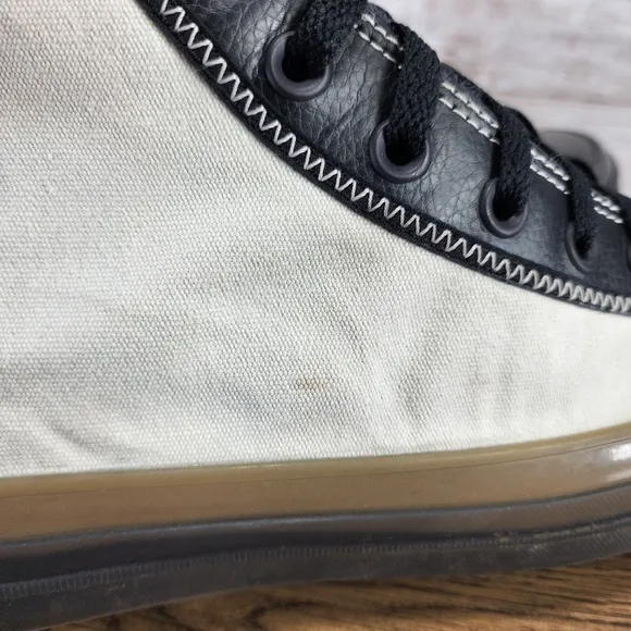 Converse Mens CX Explore Hi Counter Climate Fur Lined Black White Shoes 11.5