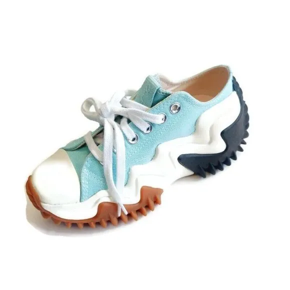 Converse Mens Size 3 Womens 4.5 Run Star Motion Platform A01175C Light Dew Blue