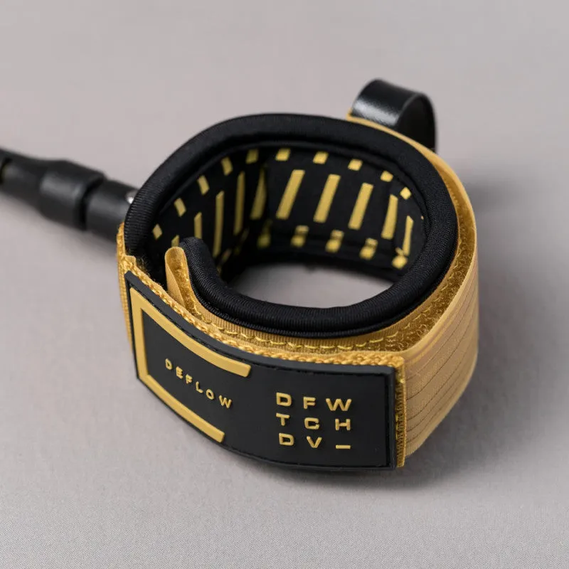 Deflow 8ft 7mm Performance leash - mustard
