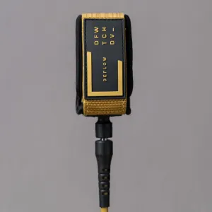Deflow 8ft 7mm Performance leash - mustard