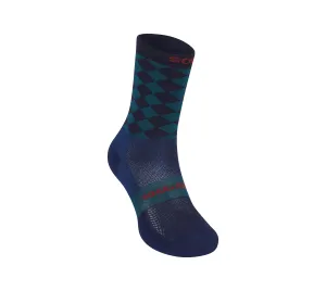 Diamond Crew Sock | Green/Navy
