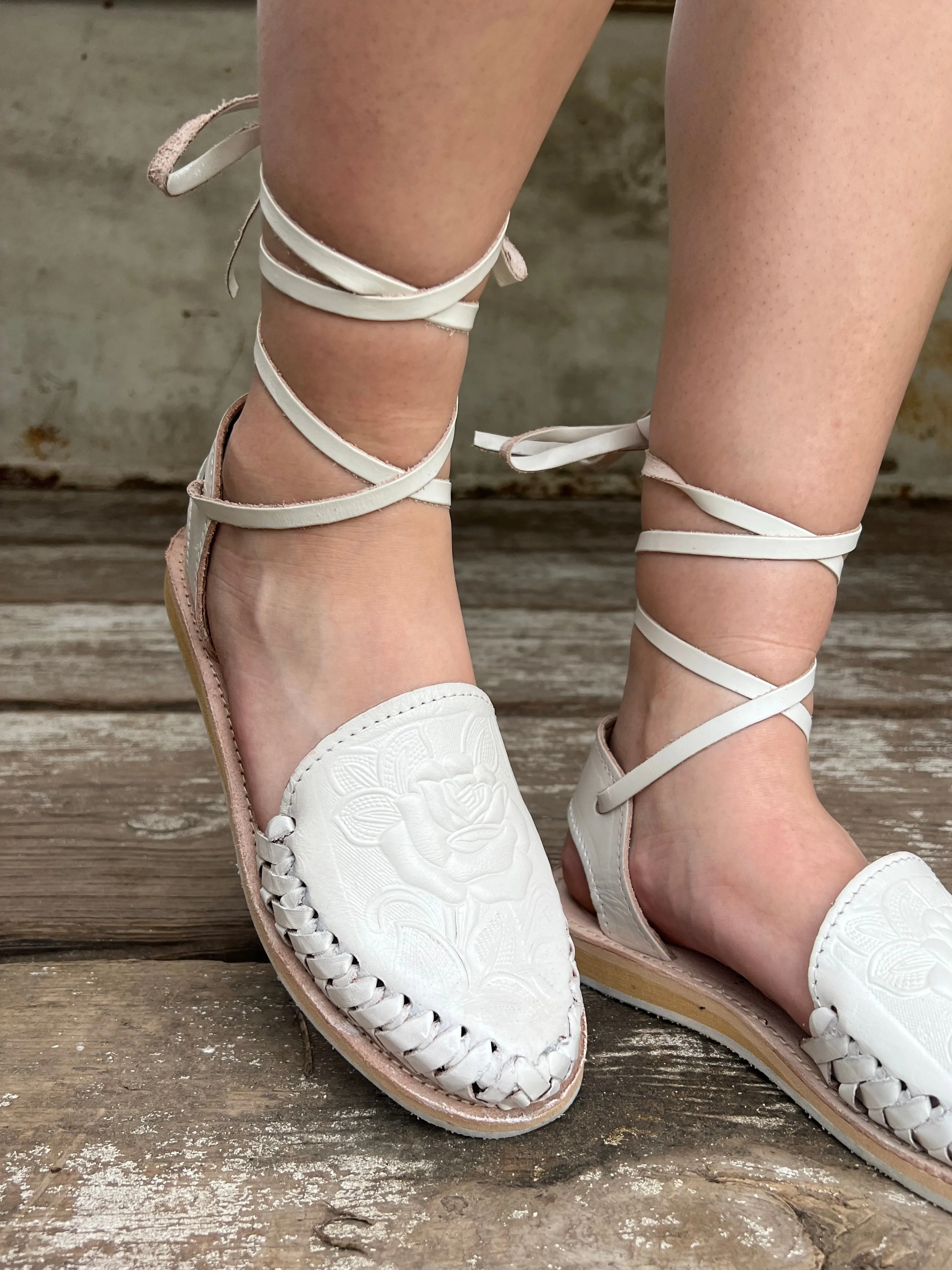 Diana White Huaraches