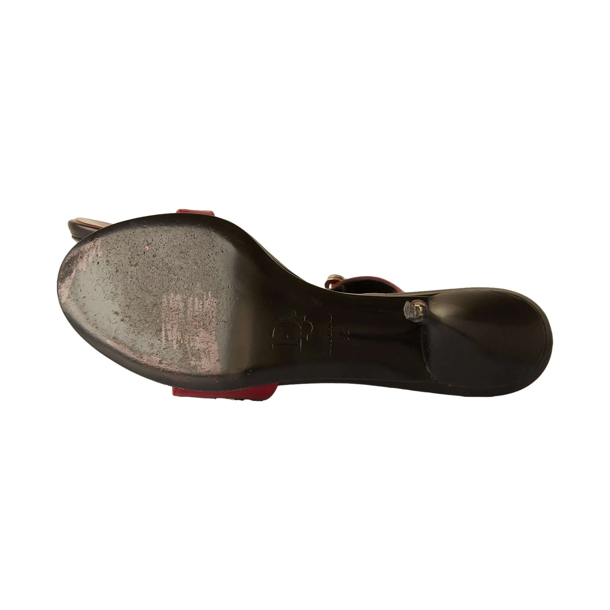 Dior Red   Black Lock-n-Key Heels