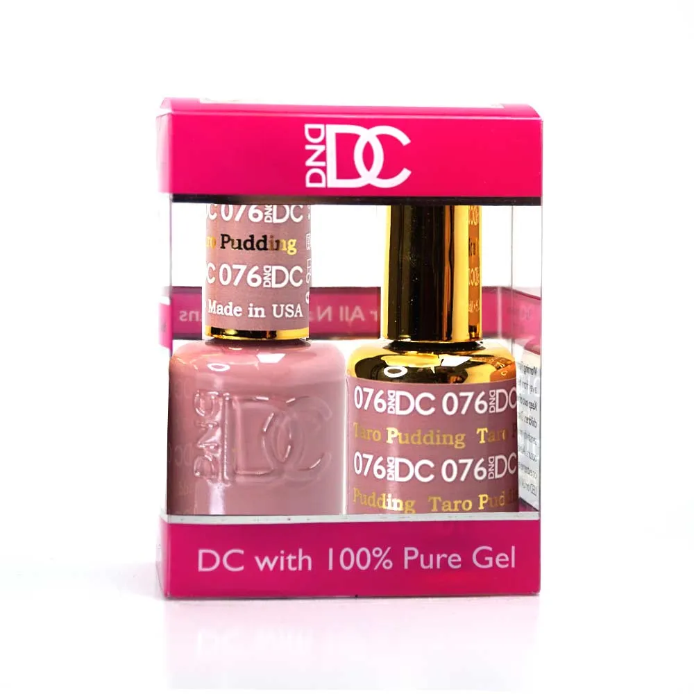 DND / DC Gel Nail Polish Matching Duo - 076 Taro Pudding