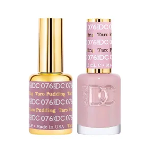 DND / DC Gel Nail Polish Matching Duo - 076 Taro Pudding