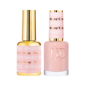 DND / DC Gel Nail Polish Matching Duo - 084 Sunny Orange