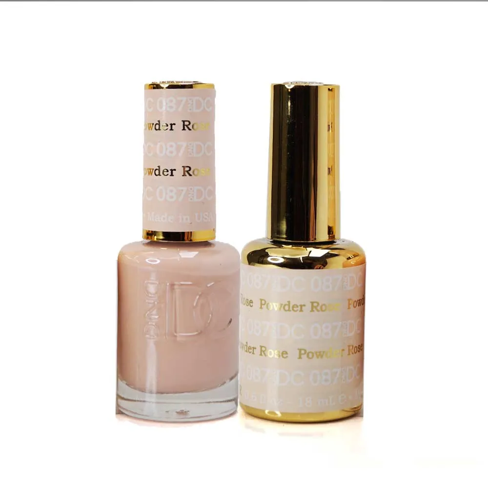 DND / DC Gel Nail Polish Matching Duo - 087 Rose Powder