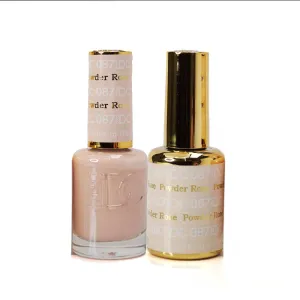 DND / DC Gel Nail Polish Matching Duo - 087 Rose Powder