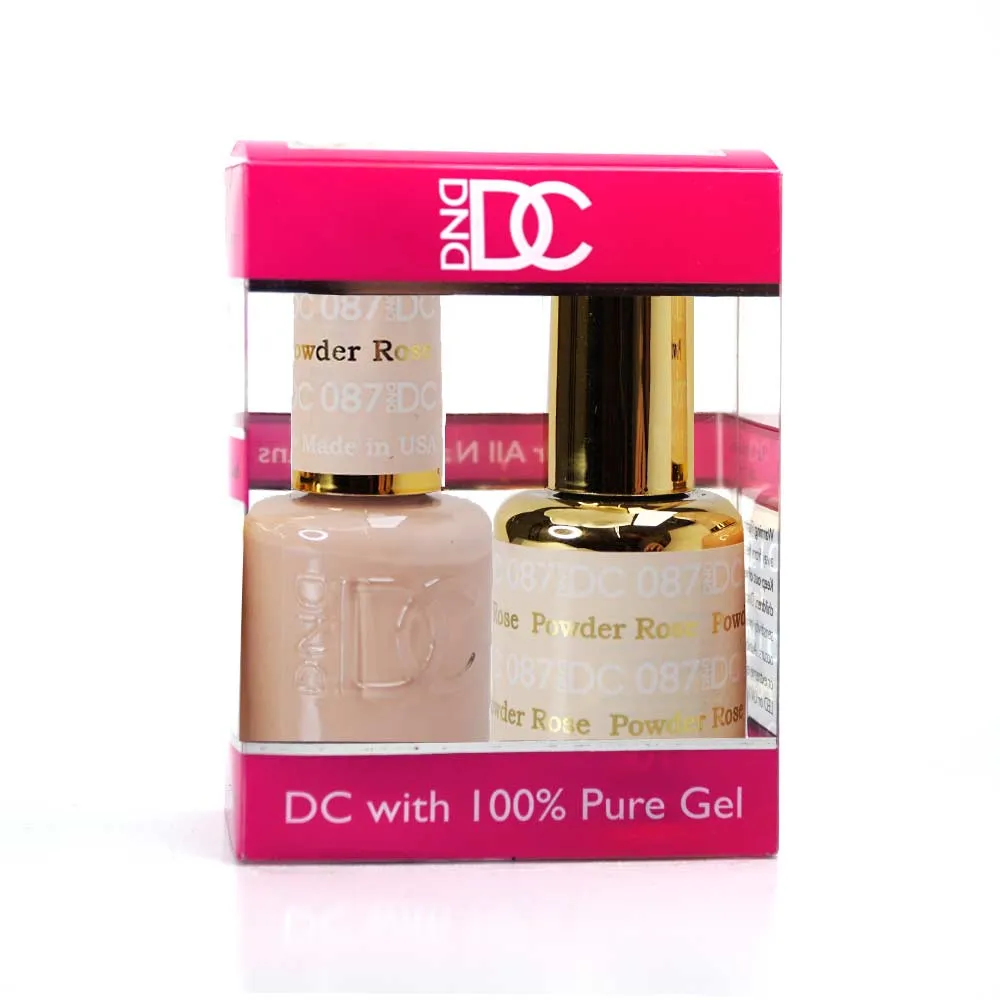 DND / DC Gel Nail Polish Matching Duo - 087 Rose Powder