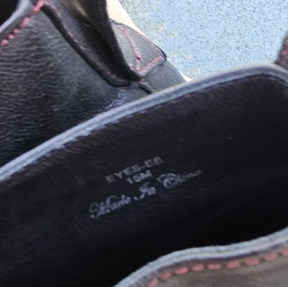 Donald J Pliner Black Leather Men's Shoes with Red Soles EYES-E6 15M