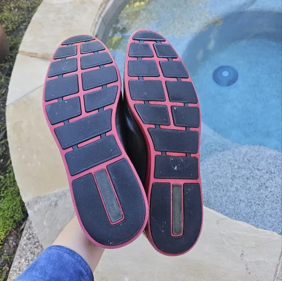 Donald J Pliner Black Leather Men's Shoes with Red Soles EYES-E6 15M