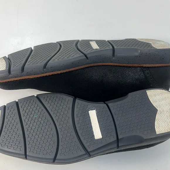 Donald J. Pliner Black Textured Leather SlipOn Shoes Size 11