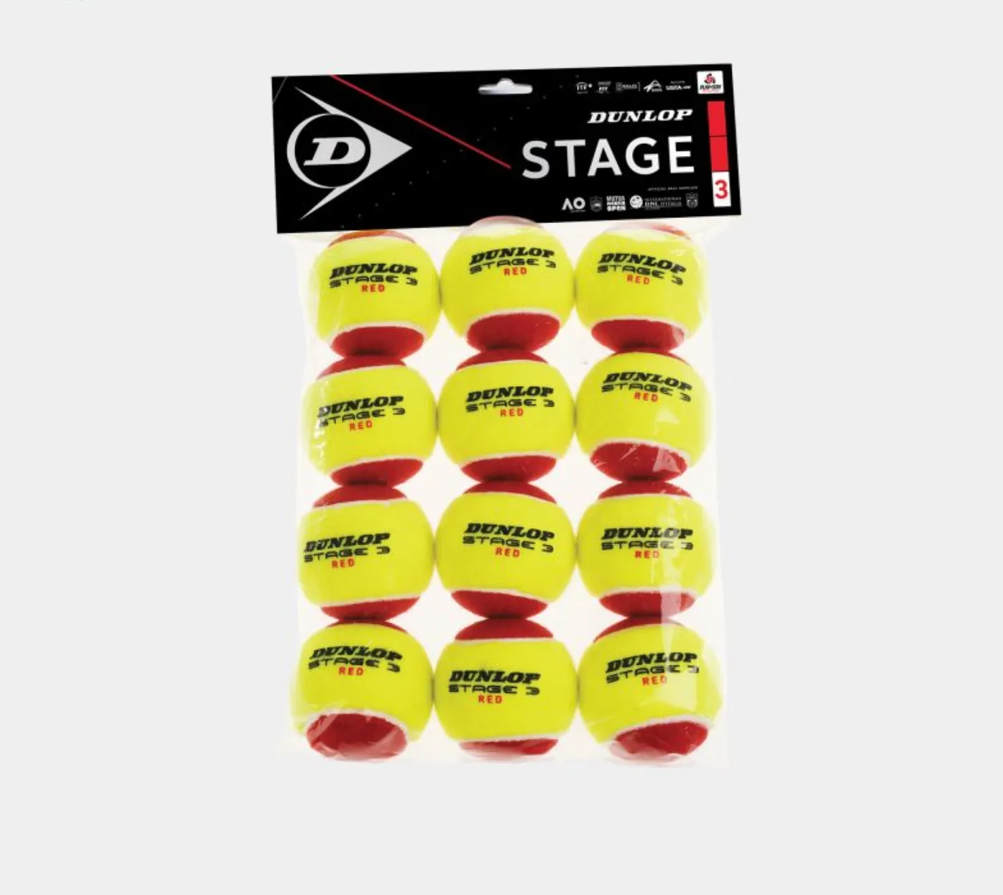 Dunlop Junior Starter Red 12 balls Stage 3