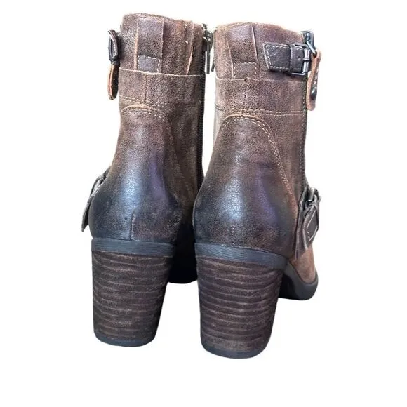 Earth Montana Sandstone  Genuine Leather Ankle Boots Women’s Size 8