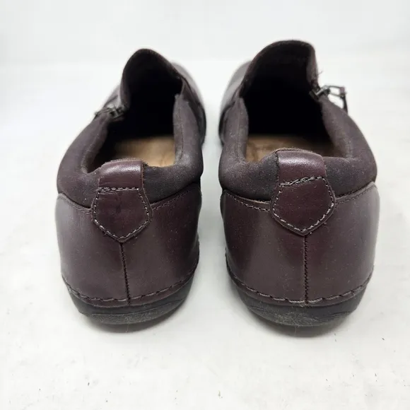 EARTH ORIGINS Women's Paoma Brown Leather Slip-On Loafer Shoes Size 12