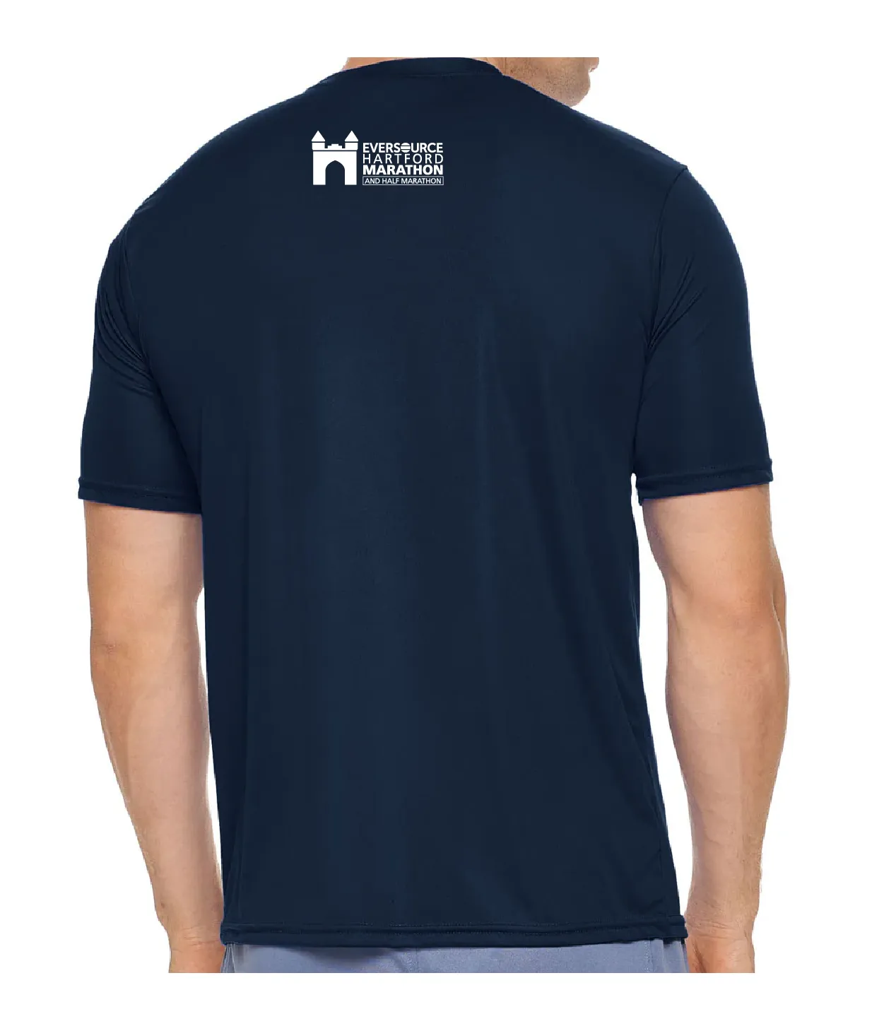 Eversource Hartford Half Marathon DriMax Tee in Navy
