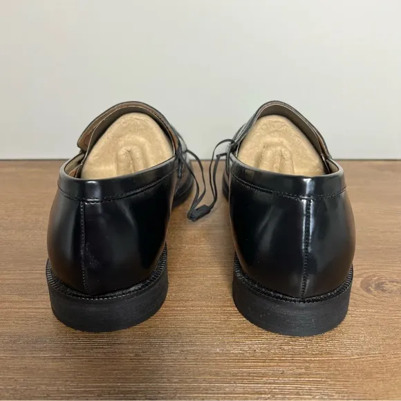 EXPRESS NWT Men’s Genuine Leather Black Loafer Dress Shoes Size 9