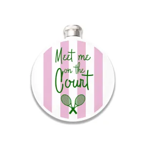 Flask (White) - Meet Me on the Court - Tennis