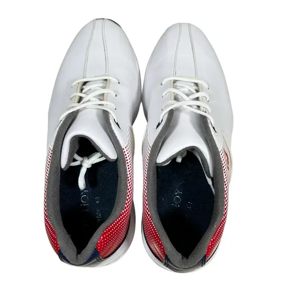 FootJoy Dna Helix Golf Shoes White Blue Red Men 6