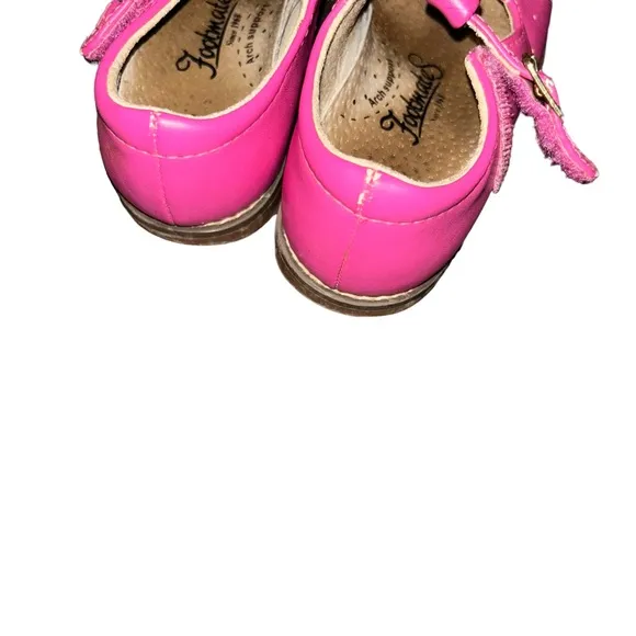 FootMates sherry Toddler Girl's pink Genuine Leather Mary Jane Shoes Size 8