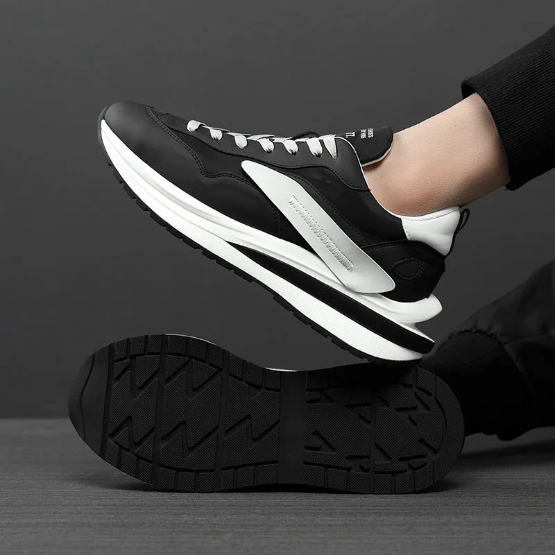 Full Cowhide Material Sports Casual Shoes Breathable Sports Shoes Men's Mesh Shoes