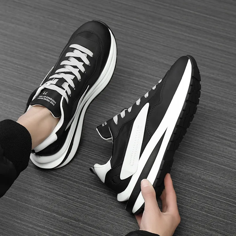 Full Cowhide Material Sports Casual Shoes Breathable Sports Shoes Men's Mesh Shoes