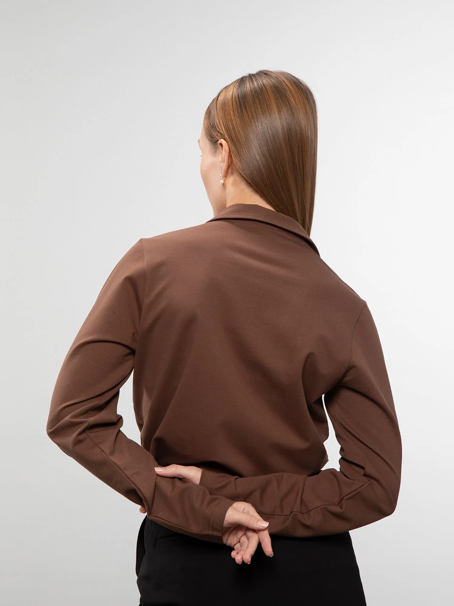 Full-sleeve performance polo