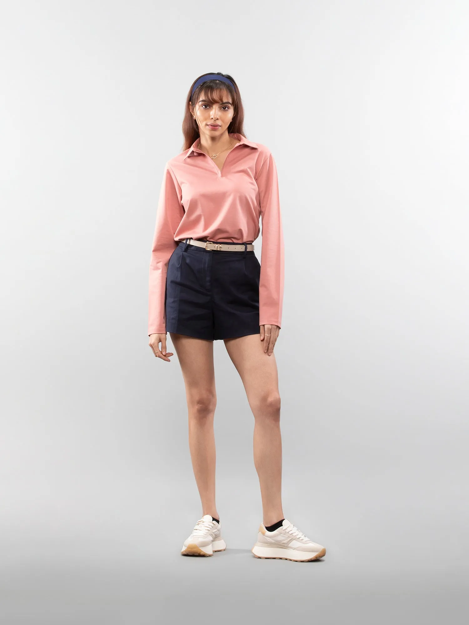 Full-sleeve performance polo