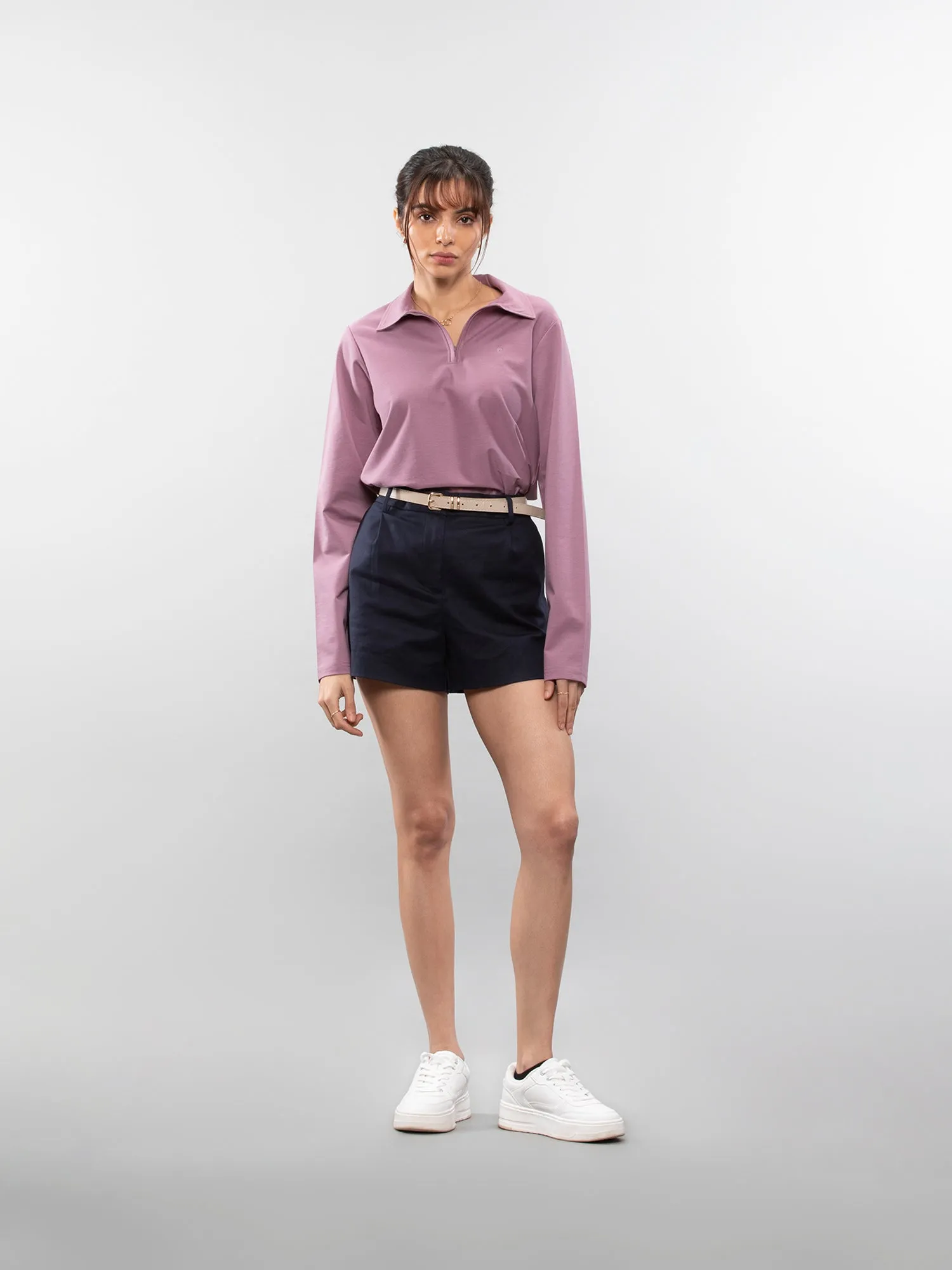 Full-sleeve performance polo