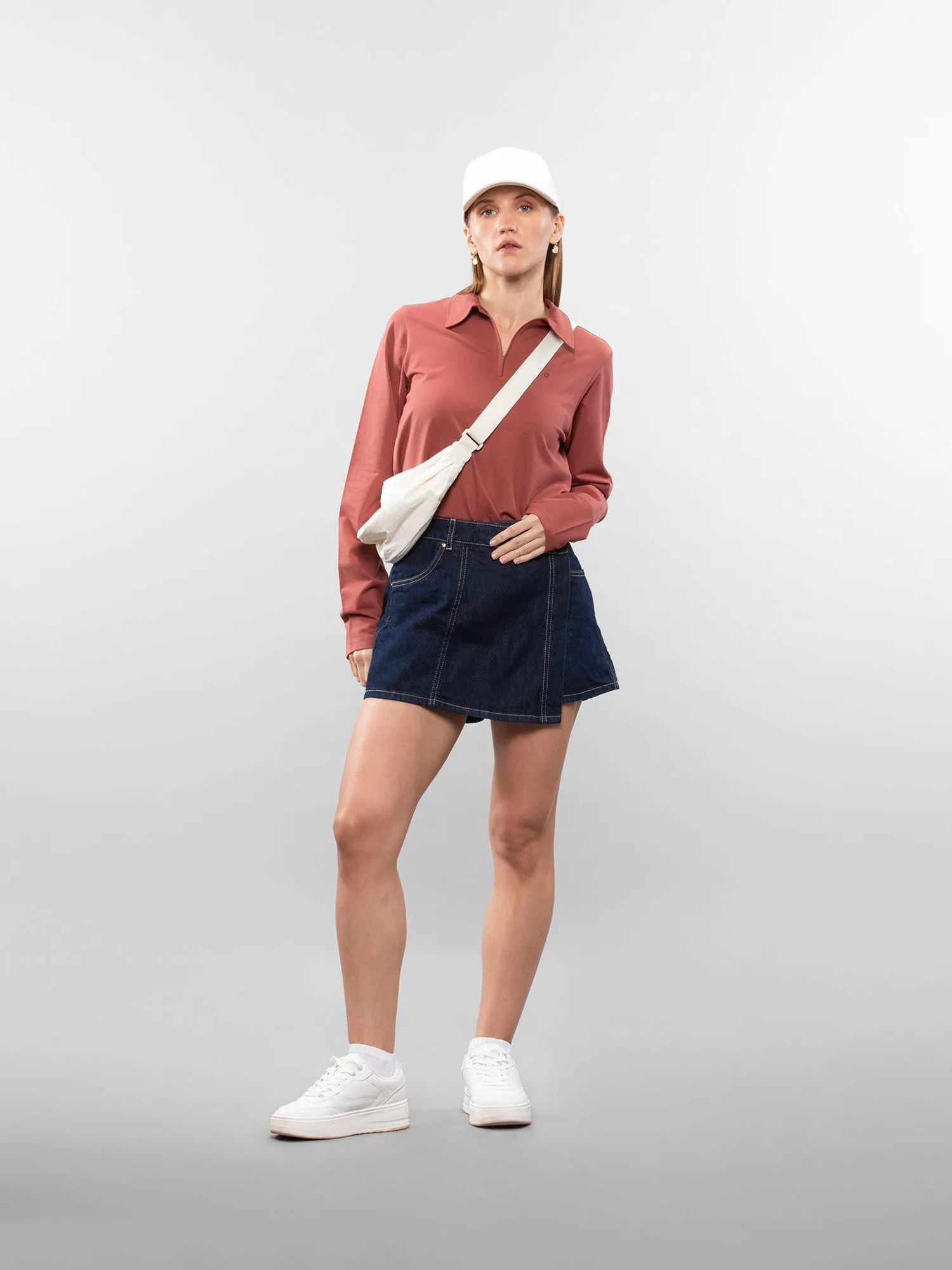 Full-sleeve performance polo