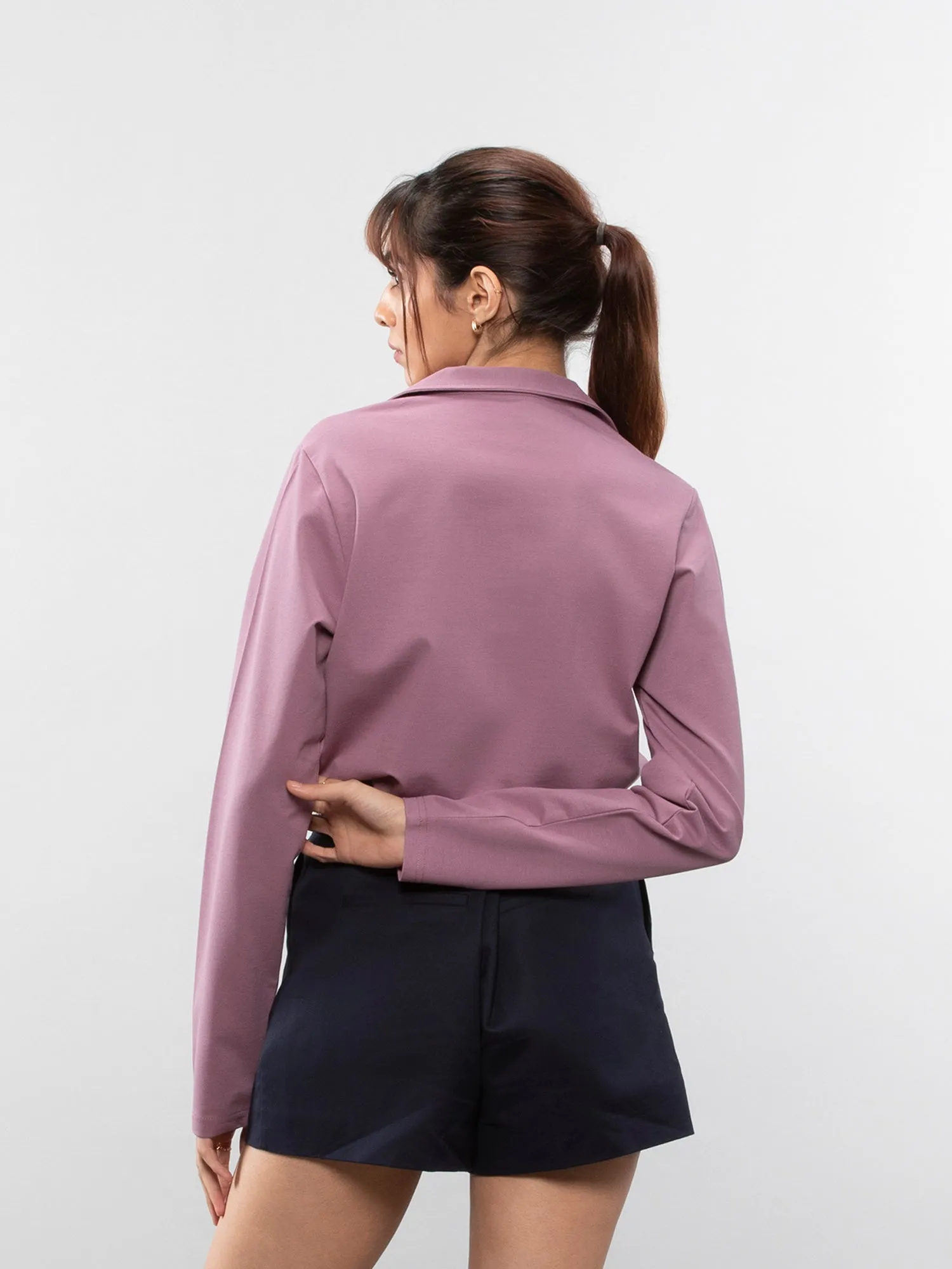 Full-sleeve performance polo