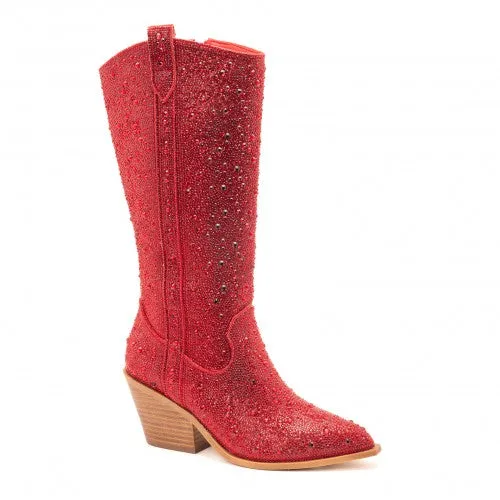 Glitzy | Red Rhinestone