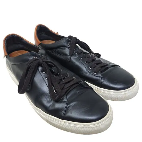 Good Man Brand Mens Sneakers Legend Black Leather Shoes Russell Wilson Italy 12