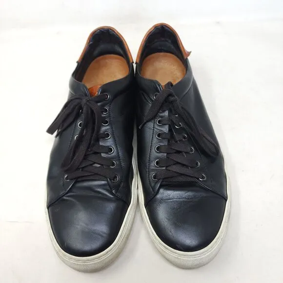 Good Man Brand Mens Sneakers Legend Black Leather Shoes Russell Wilson Italy 12