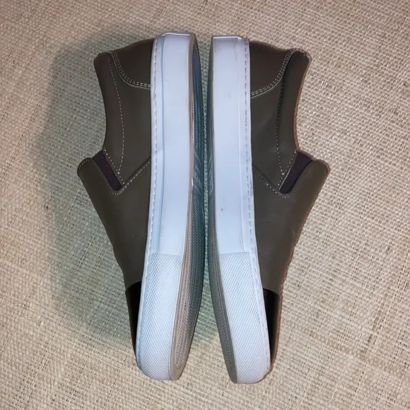 GREATS Brooklyn women’s  Slip-On Leather Shoes - Black and Gray  Wooter’s Sz8