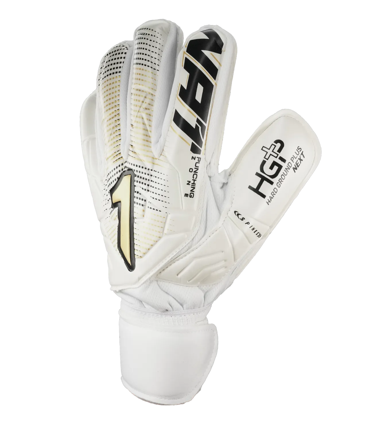 Guantes Rinat Egotiko Stellar Spine Turf Blanco Oro (Varillas)