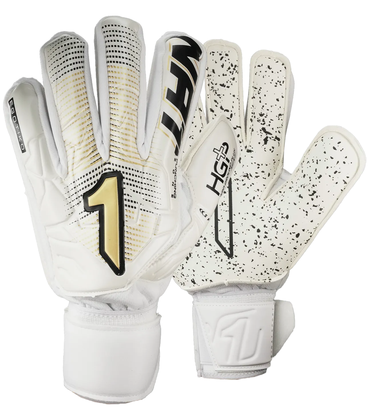 Guantes Rinat Egotiko Stellar Spine Turf Blanco Oro (Varillas)