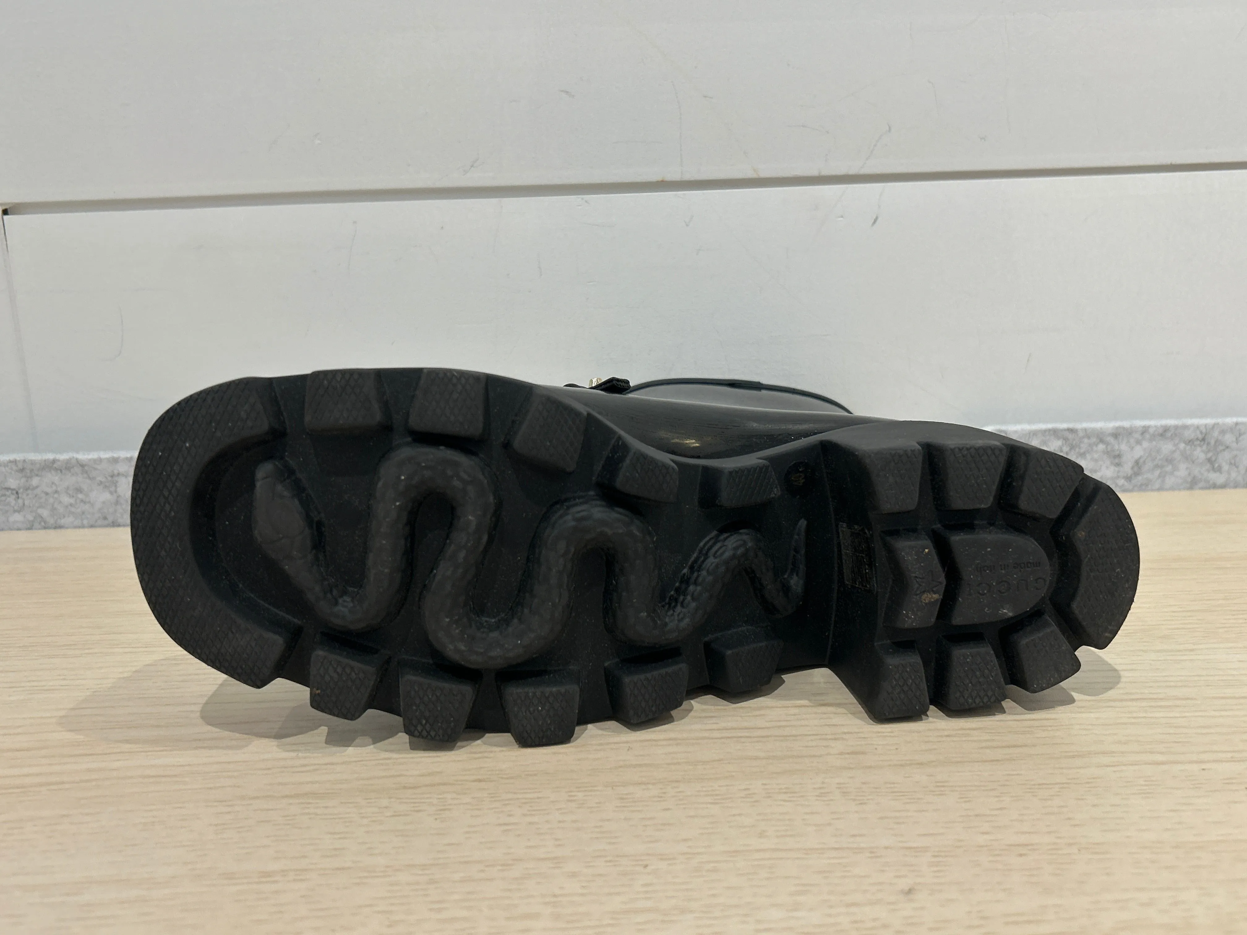 Gucci Shoes, Black Horsebit Rubber Boots (size 40)