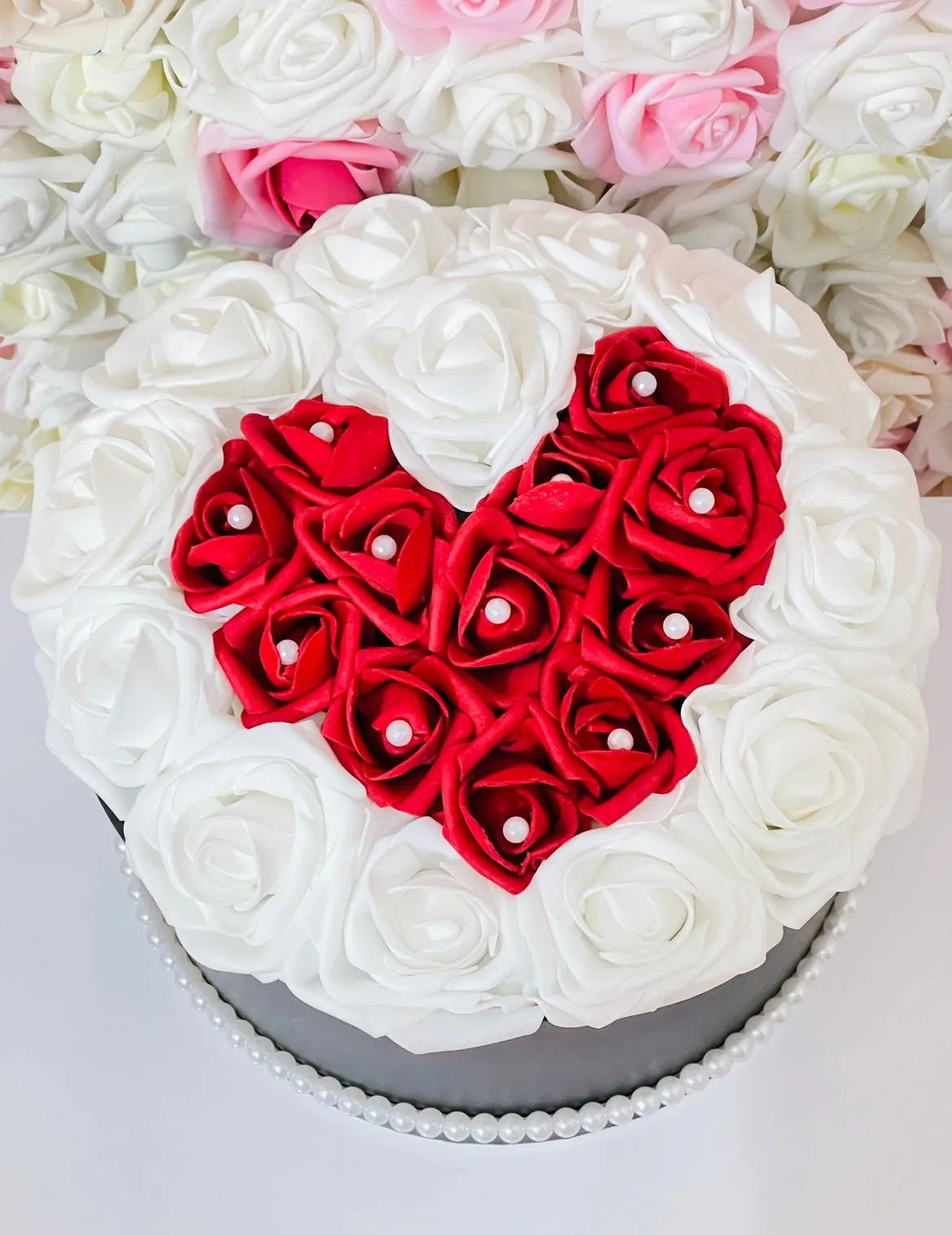 Heart Flower Box Bouquet