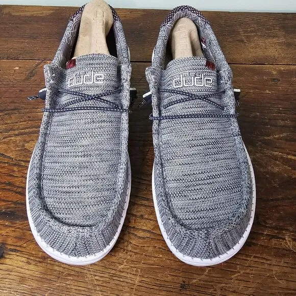 Hey Dude Wally Sox Orion Blue Mens Size 9