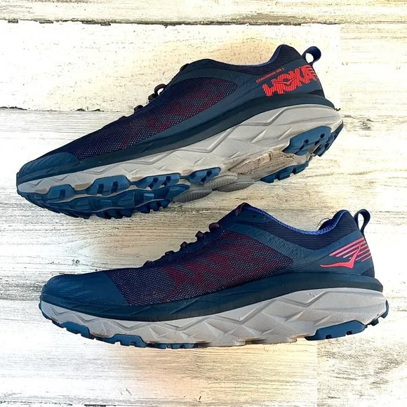 Hoka Challenger ATR 5 Men’s All Terrain Running Shoes Size 12.5 In Blue/Red