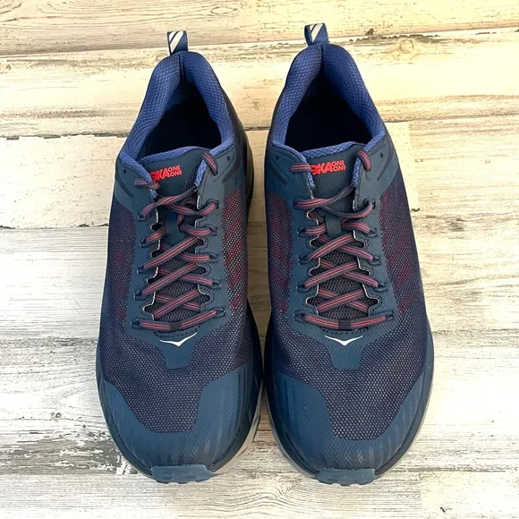 Hoka Challenger ATR 5 Men’s All Terrain Running Shoes Size 12.5 In Blue/Red